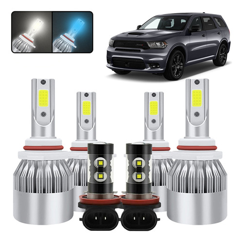 Kit De Focos Led 9005 H11 Para Dodge Durango 2016-2020 Dodge Durango