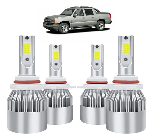 Kit Faros Focos Led Luz Alta Y Luz Baja Para Todos Chevrolet