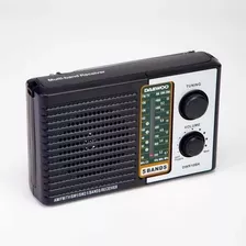 Radio Daewoo A Corriente Y Pilas Fm/am/sw1-2 Color Negro