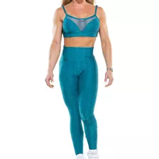 Conjunto Gym Queen Aqua