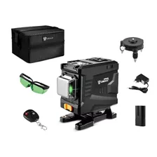 Kit Nivel A Laser 3d 12 Linhas Luz Verde C/controle Remoto