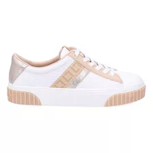 Tênis Feminino Luz Da Lua Casual Branco Ouro - 80140003