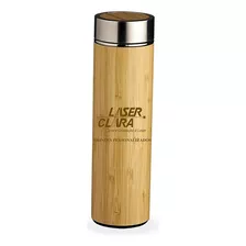 Garrafa Bambu Térmica 500ml Com Infusor - Personalizada