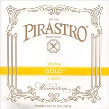 Etiqueta De Oro Pirastro 44 Violín E Cadena Mediano Acero 