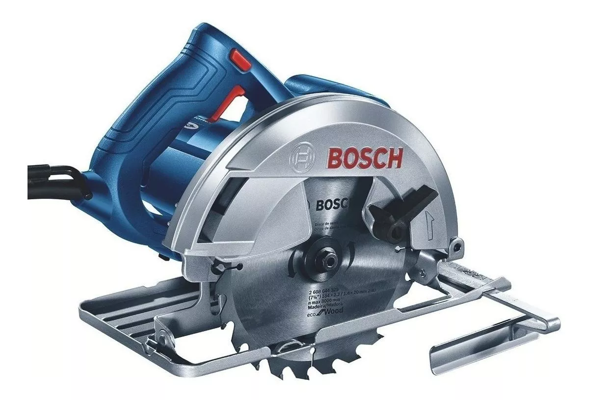 Serra Circular Elétrica Bosch Gks 150 184mm 1500w Azul 127v