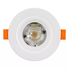 Spot Embutir Redondo Blanco Led 5w 220v Luz Fría 6000k