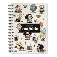 Agenda Perpetua Mafalda Anillada Blanca, De Quino., Vol. 1. Editorial Granica, Tapa Dura En Español