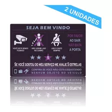 Kit Com 2 Adesivos Carro Motorista De App + Brinde Uber 99