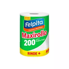 Rollo De Cocina Maxirollo Felpita 200 Paños D/hoja Pack X12p