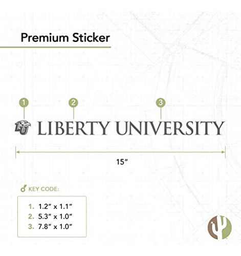 Liberty University Flames Name Logo Vinyl Decal Laptop ... Foto 2