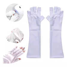 Guantes Anti Uv Profesional Manicura Pedicura Uñas Mano 37cm