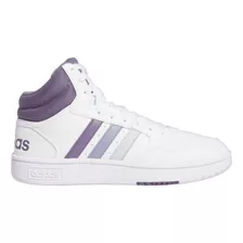 Tenis Para Mujer adidas Hoops 3.0 Mid Color Blanco/violeta - Adulto 3 Mx