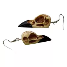 Aretes Calavera De Cuervo 