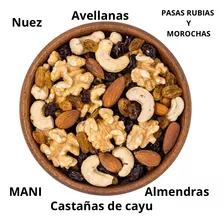 Mix Frutos Secos X 1 Kilo Pasas Nuez Almen Castaña Caju Mani