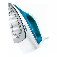 Ferro De Passar Roupas A Vapor Ultra Moderno Mondial Cor Branco E Azul 110v