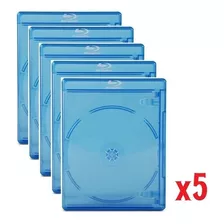 Kit 5 Cases De Reposiçao Blu Ray Elite Serve Para Jogos Ps4 