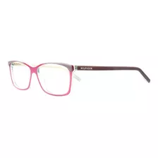 Lente Óptico Tommy Hilfiger Th55 Flat Cat Wayfarer Purple 55