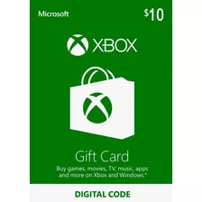 Tarjeta Xbox Microsoft Gift Card Usa ( 10 )