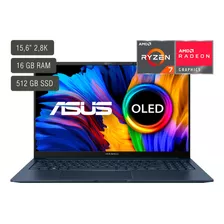 Asus Zenbook 15,6'' Oled Ryzen 7 16gb 512gb W11 Latentación Color Azul (ponder Blue)