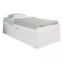 Cama Solteiro Baú Cinthya Branco