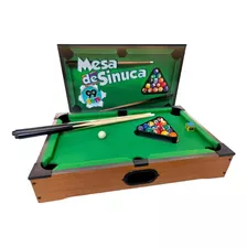 Mini Mesa De Bilhar Sinuca Snooker 51x31cm