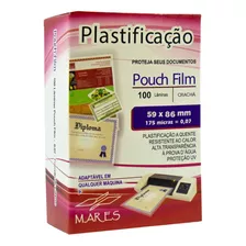 Plástico Para Plastificação Mares Crachá 59x86mm 0,07 100un