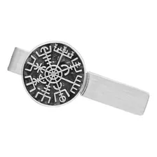 Pisacorbata Vikingo Amuleto Vegvisir Hombre Clip De Corbatas