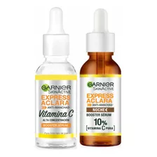 Pack Serum Garnier: Serum Express Aclara+serum Night Vitc10%