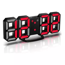 Reloj De Mesa Despertador Digital Koike X31 Color Rojo 