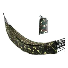 Rede De Dormir Selva Nylon Camuflada Militar Camping Trilha