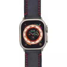 Correa Para Apple Watch Ultra Piel Genuina 44-45-49 Mm