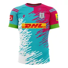 Camiseta De Rugby Picton Harlequins Away Elastizada Stretch