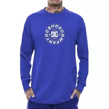 Camiseta Ml Dc Shoes D472a0024 Connect - Azul Escuro