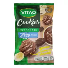 Biscoito Cookie Integral Banana Cobertura Chocolate Vitao Pacote 150g