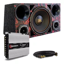 Caixa Trio Som Completa Sub 12 Jbl Selenium Modulo Taramps