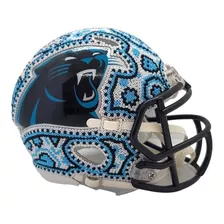 Casco Carolina Panthers Nfl Con Arte Huichol