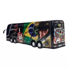 Brinquedo Ônibus 4 Eixos Ayrton Senna