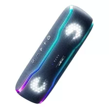 Caixa De Som Bluetooth Wisetiger F10c 25w Ipx7 Estéreo Hi-fi Rgb Cor Preto