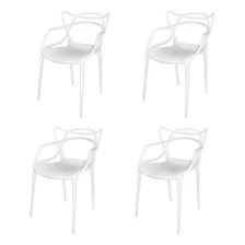 Conjunto Com 4 Cadeiras Para Sala De Estar Berrini Eiwt