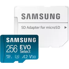 Memoria Micro Ss 256gb Samsung Evo Video 4k Ultra Hd 130mb/s