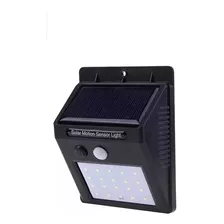 Foco 20 Led Solar Con Sensor Movimiento Exterior