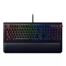 Teclado Gamer Razer Blackwidow Elite Qwerty Razer Orange Inglés Us Color Negro Con Luz Rgb