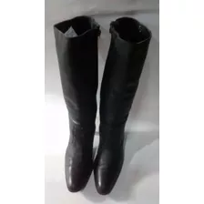 Botas De Cuero Lady Stork Numero 37 Con Detalles De Tachas