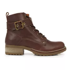 Bota Cuero Mujer Briganti Zapato Borcego Taco Goma Mcbo24941