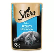 Alimento Sheba Filetes Selectos Para Gato Adulto Sabor Atum Em Saco De 85g