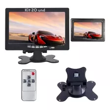 Kit 20 Telas Monitor Veicular Lcd 7 Polegadas + Controle