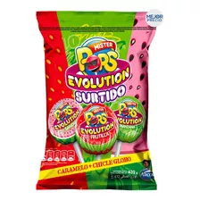 Mr Pop Evolution 24 Chupetines Con Chicle Surtidos Sin Tacc