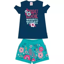 Conjunto Feminino Infantil Ciganinha C/shorts Nº 4 Ao 10