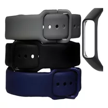 Kit 3 Pulseiras Para Galaxy Fit 2 Sm R220 Silicone Ajustável