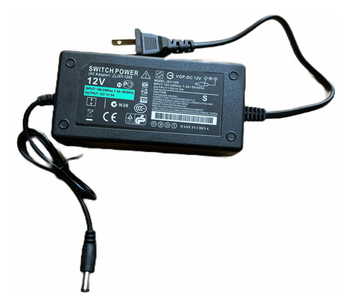 Adaptador Eliminador Fuente Cargador Conector 12v 5a Amperes